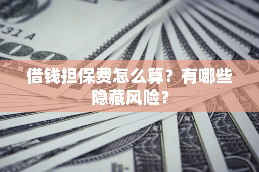 济南借钱担保费怎么算？有哪些隐藏风险？