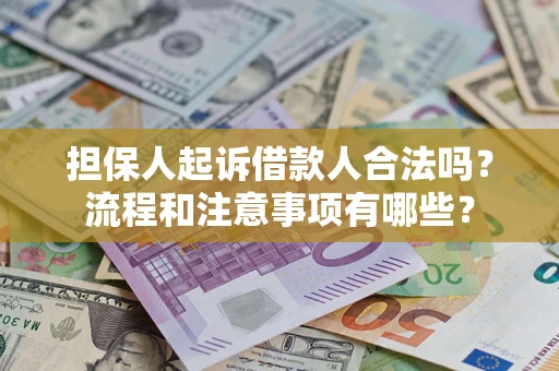 济南担保人起诉借款人合法吗？流程和注意事项有哪些？