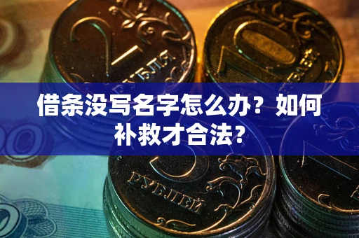 济南借条没写名字怎么办？如何补救才合法？