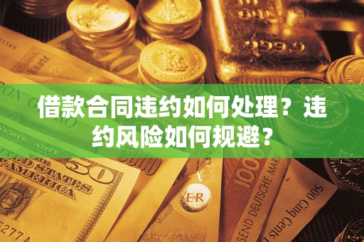 济南借款合同违约如何处理？违约风险如何规避？