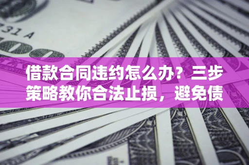 济南借款合同违约怎么办？三步策略教你合法止损，避免债务危机升级