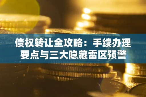 济南债权转让全攻略：手续办理要点与三大隐藏雷区预警