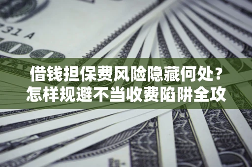 济南借钱担保费风险隐藏何处？怎样规避不当收费陷阱全攻略！